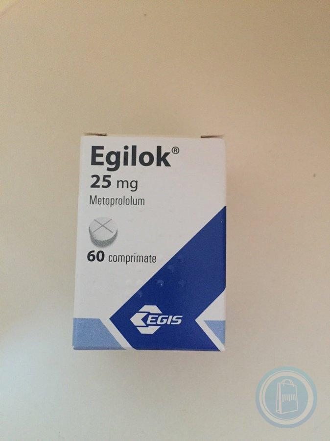 Эгилок 25мг №60 таб. Производитель: Венгрия Egis Pharmaceuticals Ltd